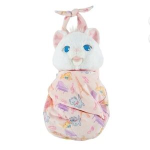 Disney Parks Babies Aristocats Baby Marie Blanket Pouch Stuffed Animal Cat